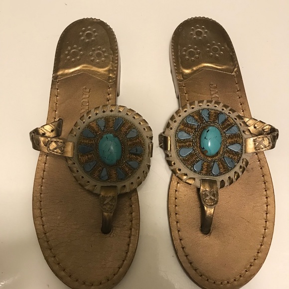 Jack Rogers thong slides - Picture 1 of 4